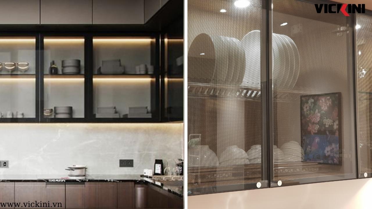 Bản Lề Cánh Kính Khung Nhôm Cho Tủ Bếp Giúp Tăng Tính Thẩm Mỹ