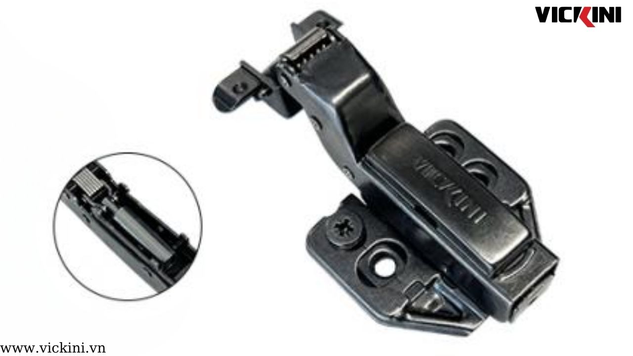 Bản lề bật cho tủ cánh kính khung nhôm loại cong nhiều Vickini