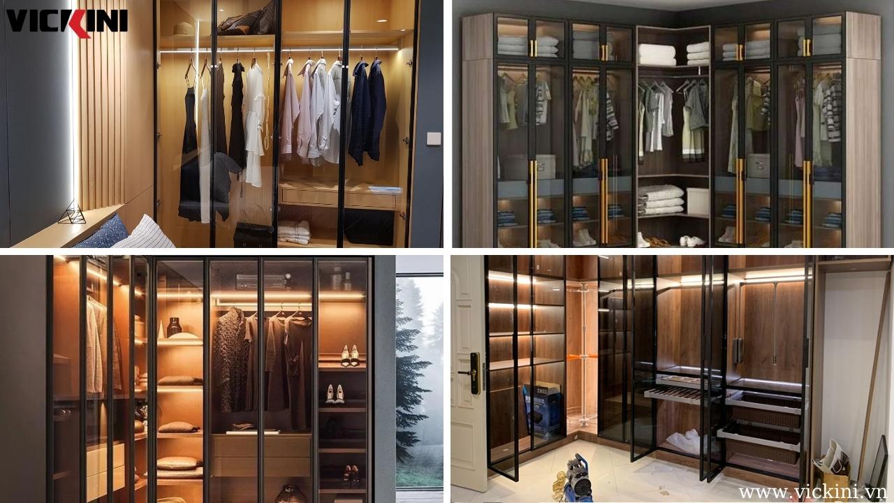 Các loại tủ kính quần áo phổ biến hiện nay