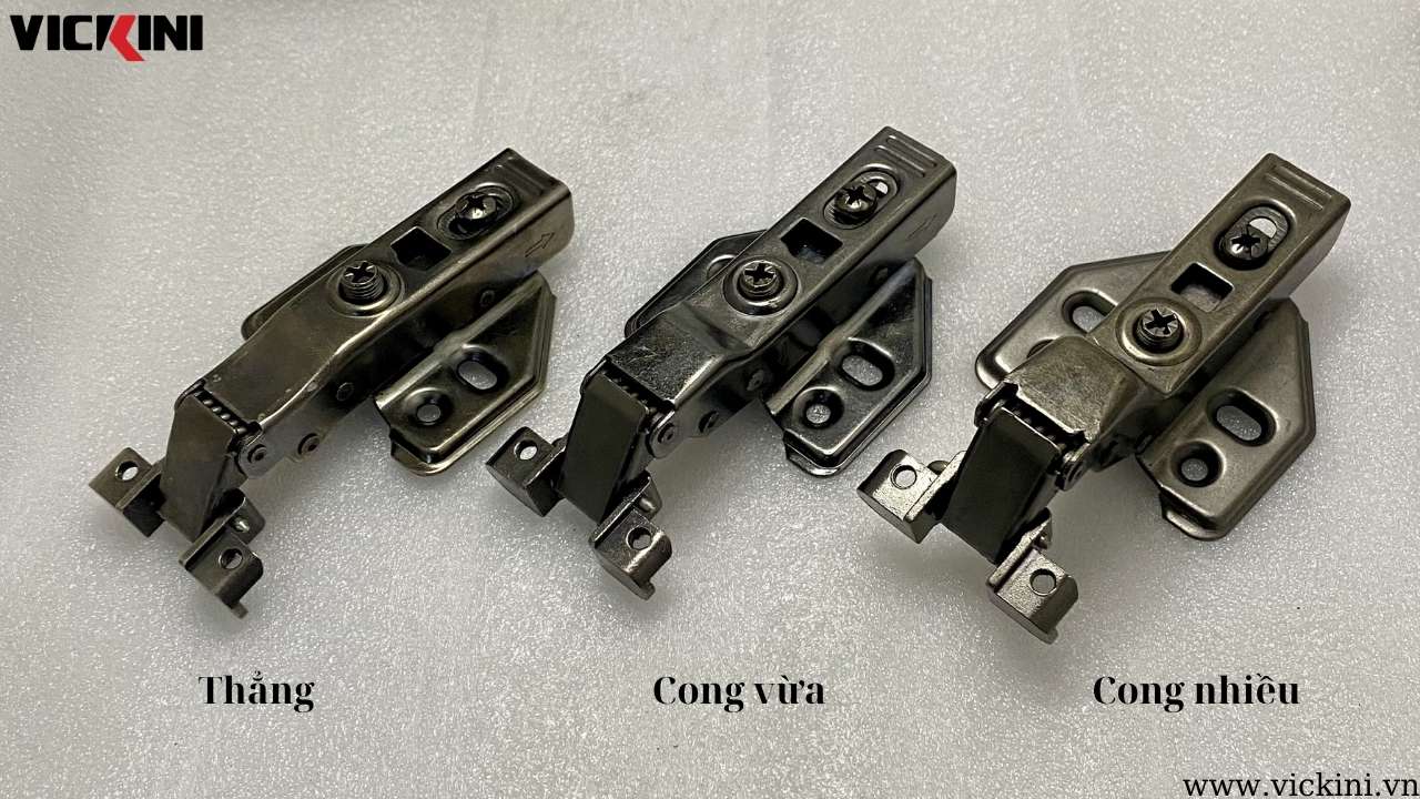 Phân loại bản lề tủ cánh kính khung nhôm