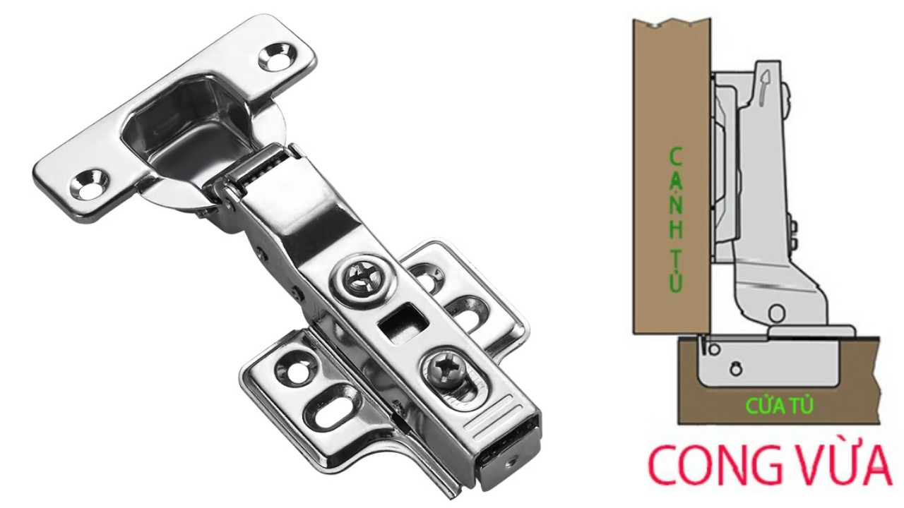 Bản Lề Cong Vừa Eurogold