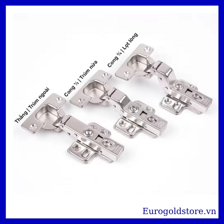 Bản Lề Giảm Chấn Thép Thẳng Eurogold HD1 Bản Lề Giảm Chấn Thép Thẳng Eurogold HD1