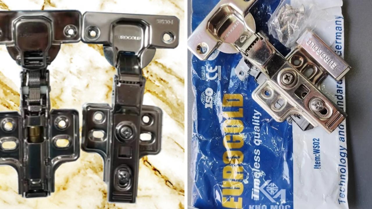 Bản Lề Inox 304 Eurogold Cho Tủ Bếp Và Nội Thất