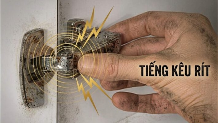 Bản lề tủ phát ra tiếng kêu rít