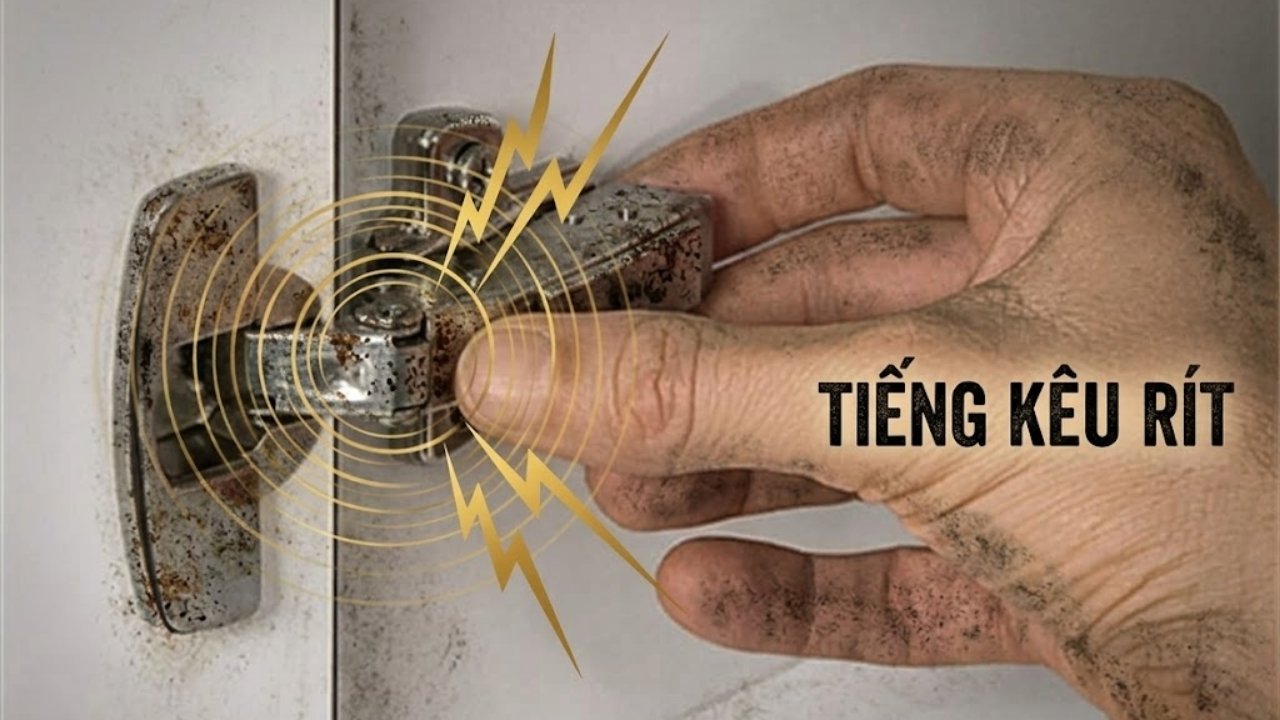 Bản lề tủ phát ra tiếng kêu rít