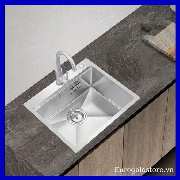 Chậu Rửa Bát 1 Hố Chống Xước Inox 304 Eurogold EUC15848EA Chậu Rửa Bát 1 Hố Chống Xước Inox 304 Eurogold EUC15848EA