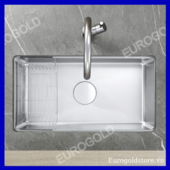 Chậu Rửa Bát 1 Hố Chống Xước Inox 304 Eurogold EUC17643GB