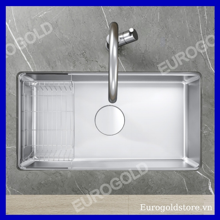Chậu Rửa Bát 1 Hố Chống Xước Inox 304 Eurogold EUC17643GB Chậu Rửa Bát 1 Hố Chống Xước Inox 304 Eurogold EUC17643GB