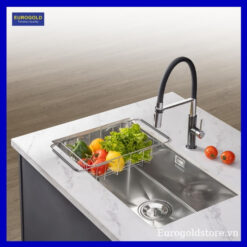 Chậu Rửa Bát 1 Hố Chống Xước Inox 304 Eurogold EUC18045EB