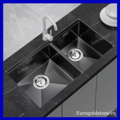 Chậu Rửa Bát 2 Hố Chống Xước Inox 304 Eurogold EUC28845GD