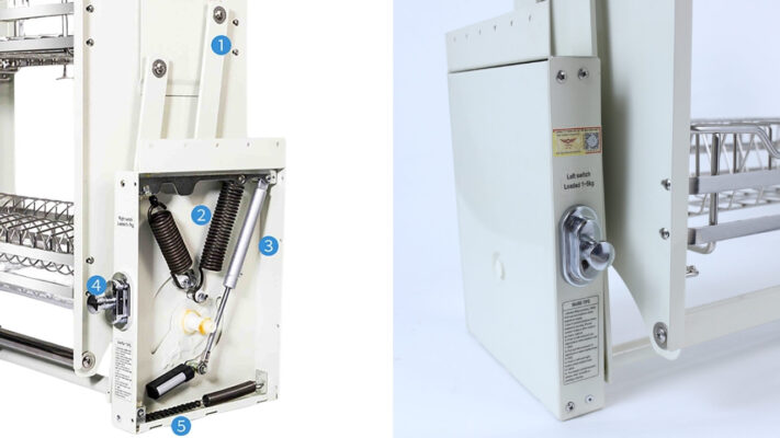 Cơ chế giảm chấn chống va đập tích hợp trực tiếp trong hộp cơ cấu thủy lực