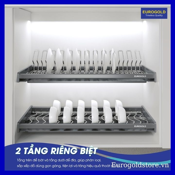 Giá Bát Cố Định Inox 304 Nan Oval 600mm Eurogold EPO8360VX Giá Bát Cố Định Inox 304 Nan Oval 600mm Eurogold EPO8360VX