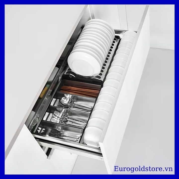 Giá Bát Đĩa Inox Hộp Gắn Cánh 750mm Eurogold EUB6575 Giá Bát Đĩa Inox Hộp Gắn Cánh 750mm Eurogold EUB6575