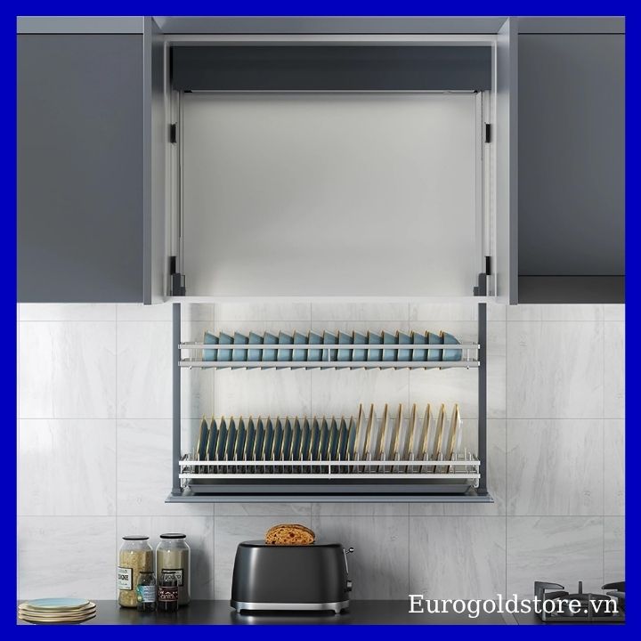 Giá Bát Nâng Hạ Điện Inox 304 700mm Eurogold ESL9870