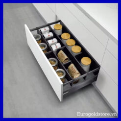 Giá Gia Vị Nhôm Màu Ghi Đậm 600mm Eurogold EVM2260