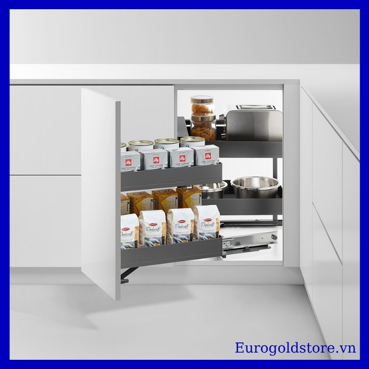 Giá Góc Liên Hoàn Mở Trái Hộp Nhôm Màu Ghi Đậm Eurogold EMG101L Giá Góc Liên Hoàn Mở Trái Hộp Nhôm Màu Ghi Đậm Eurogold EMG101L