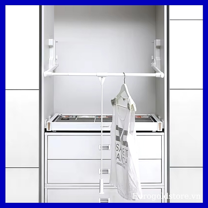 Giá Mắc Quần Áo Di Động Màu Trắng 800-1100mm Eurogold EUA11080 Giá Mắc Quần Áo Di Động Màu Trắng 800-1100mm Eurogold EUA11080
