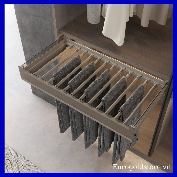 Giá Vắt Quần Âu Hợp Kim Nhôm 900mm Eurogold EUA22490 Giá Vắt Quần Âu Hợp Kim Nhôm 900mm Eurogold EUA22490