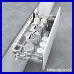 Giá Xoong Nồi Inox Hộp Cánh Kéo 750mm Eurogold EUB7575