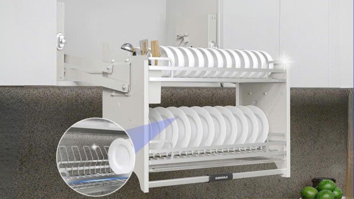 Giá bát nâng hạ Eurogold EVI phiên bản màu trắng (LW)