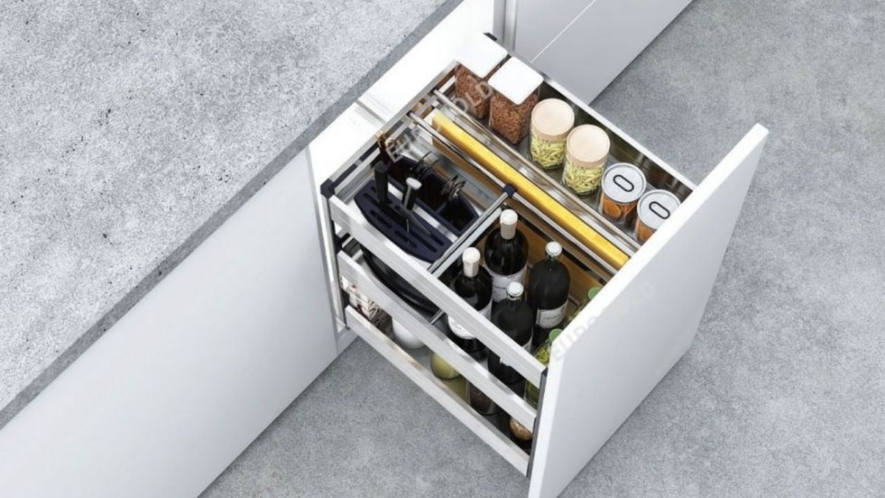Giá dao thớt gia vị inox hộp Eurogold
