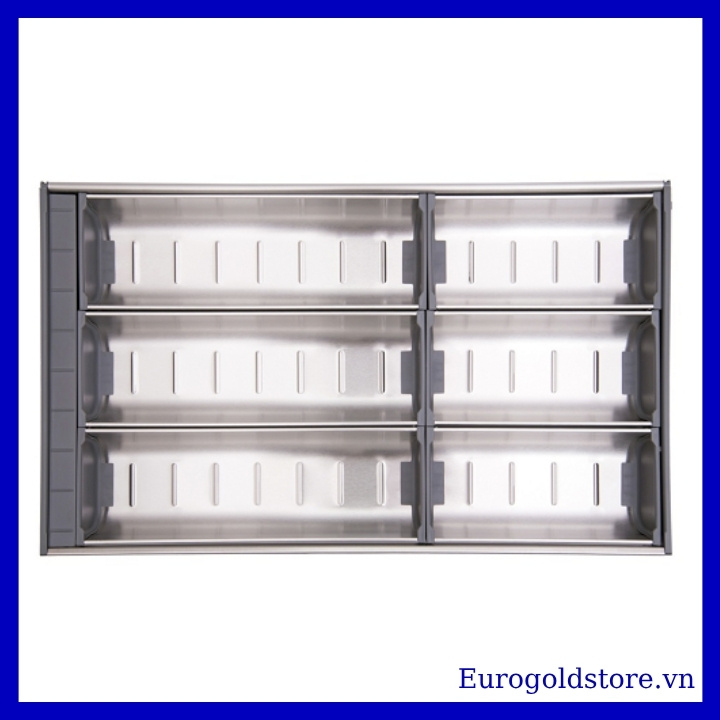 Khay Chia Thìa Dĩa Inox 304 Không Mở Rộng Eurogold ETC650A Khay Chia Thìa Dĩa Inox 304 Không Mở Rộng Eurogold ETC650A