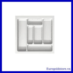 Khay Chia Thìa Dĩa Nhựa Màu Trắng 600mm Eurogold ETC600W