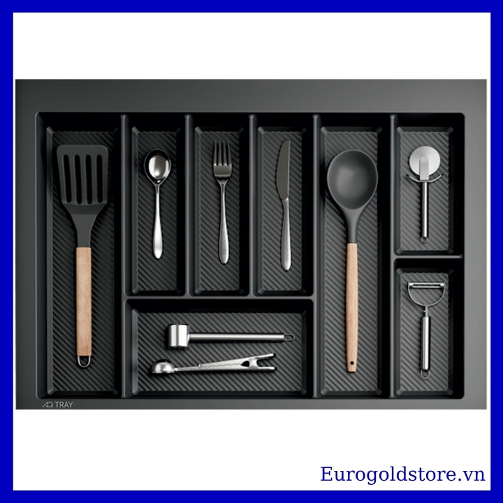 Khay Chia Thìa Dĩa Nhựa Vân Carbon 700mm Eurogold ETC700CB Khay Chia Thìa Dĩa Nhựa Vân Carbon 700mm Eurogold ETC700CB