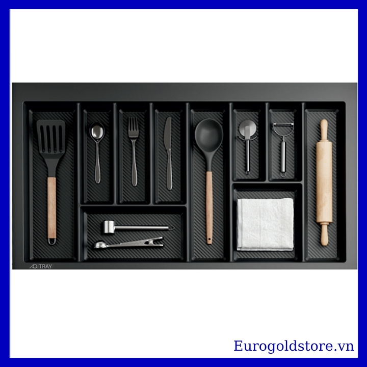 Khay Chia Thìa Dĩa Nhựa Vân Carbon 900mm Eurogold ETC900CB Khay Chia Thìa Dĩa Nhựa Vân Carbon 900mm Eurogold ETC900CB