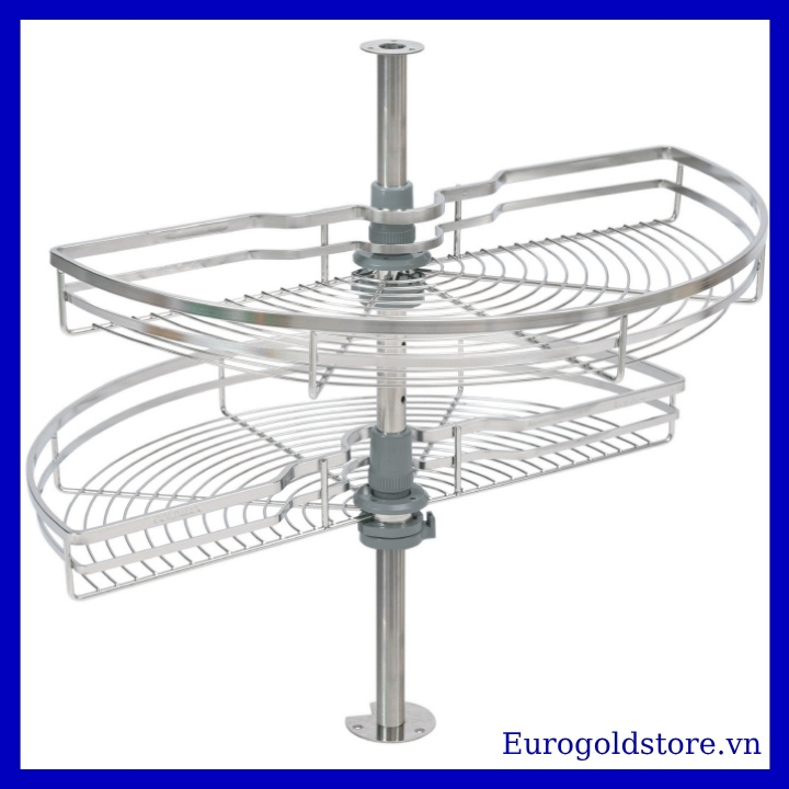 Mâm Xoay 1/2 Góc Mở 180º Inox 304 Nan Dẹt Eurogold EXL18070 Mâm Xoay 1/2 Góc Mở 180º Inox 304 Nan Dẹt Eurogold EXL18070