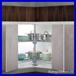 Mâm Xoay 3/4 Góc Mở 270º Inox 304 Nan Tròn Eurogold EXT27080