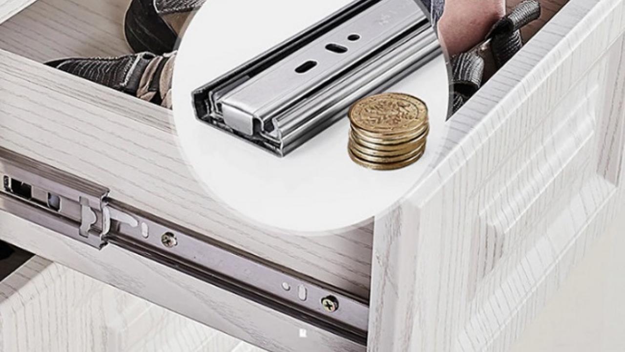 Những ưu điểm vượt trội khi ứng dụng ray bi 3 tầng Eurogold cho tủ bếp