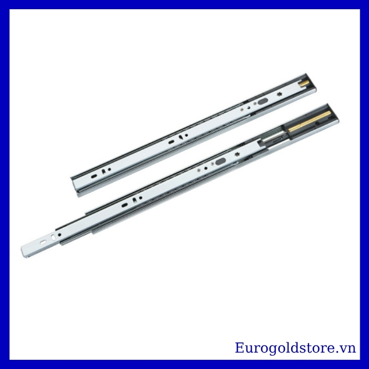 Ray Bi 3 Tầng Giảm Chấn Thép Mạ Kẽm 250mm Eurogold ESD125 Ray Bi 3 Tầng Giảm Chấn Thép Mạ Kẽm 250mm Eurogold ESD125