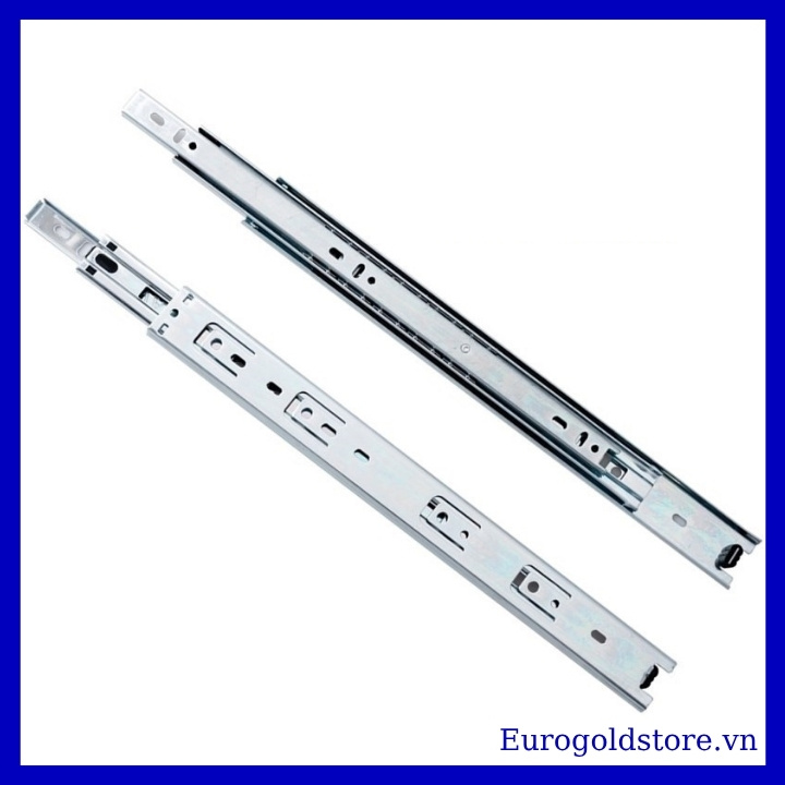 Ray Bi 3 Tầng Không Giảm Chấn Thép Mạ Kẽm 450mm Eurogold ESB045 Ray Bi 3 Tầng Không Giảm Chấn Thép Mạ Kẽm 450mm Eurogold ESB045