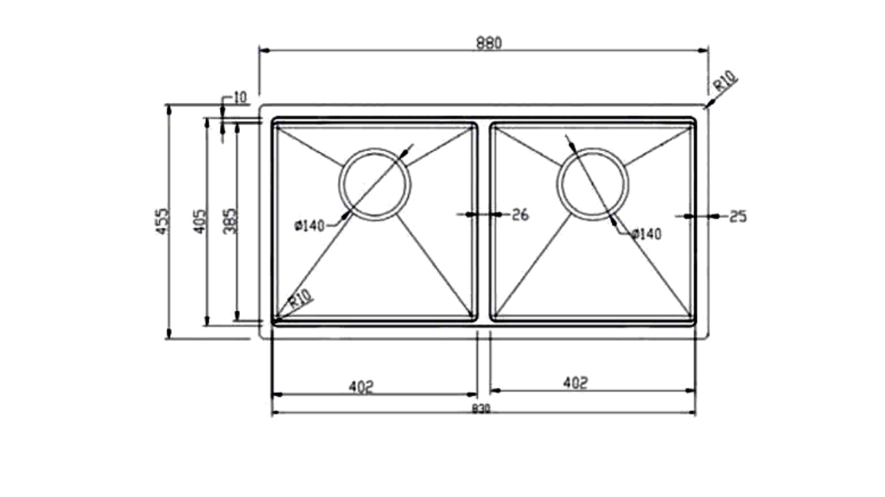 Thông Số Kỹ Thuật Chậu Rửa Bát 2 Hố Chống Xước Inox 304 Eurogold EUC28845GD