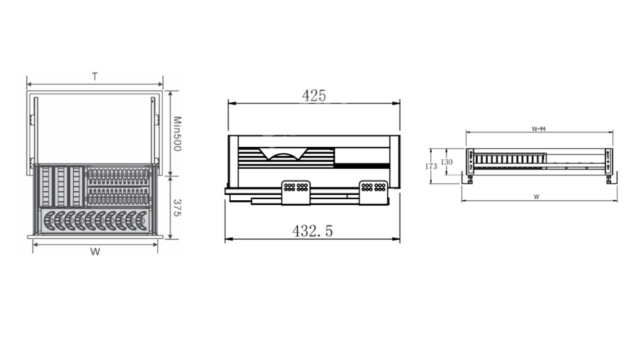 Thông Số Kỹ Thuật Giá Bát Đĩa Inox Hộp Gắn Cánh 900mm Eurogold EUB6590