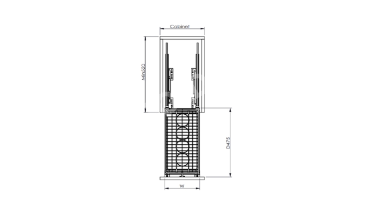 Thông Số Kỹ Thuật Giá Gia Vị Inox 304 Nan Dẹt 200mm Eurogold EPD4220VX