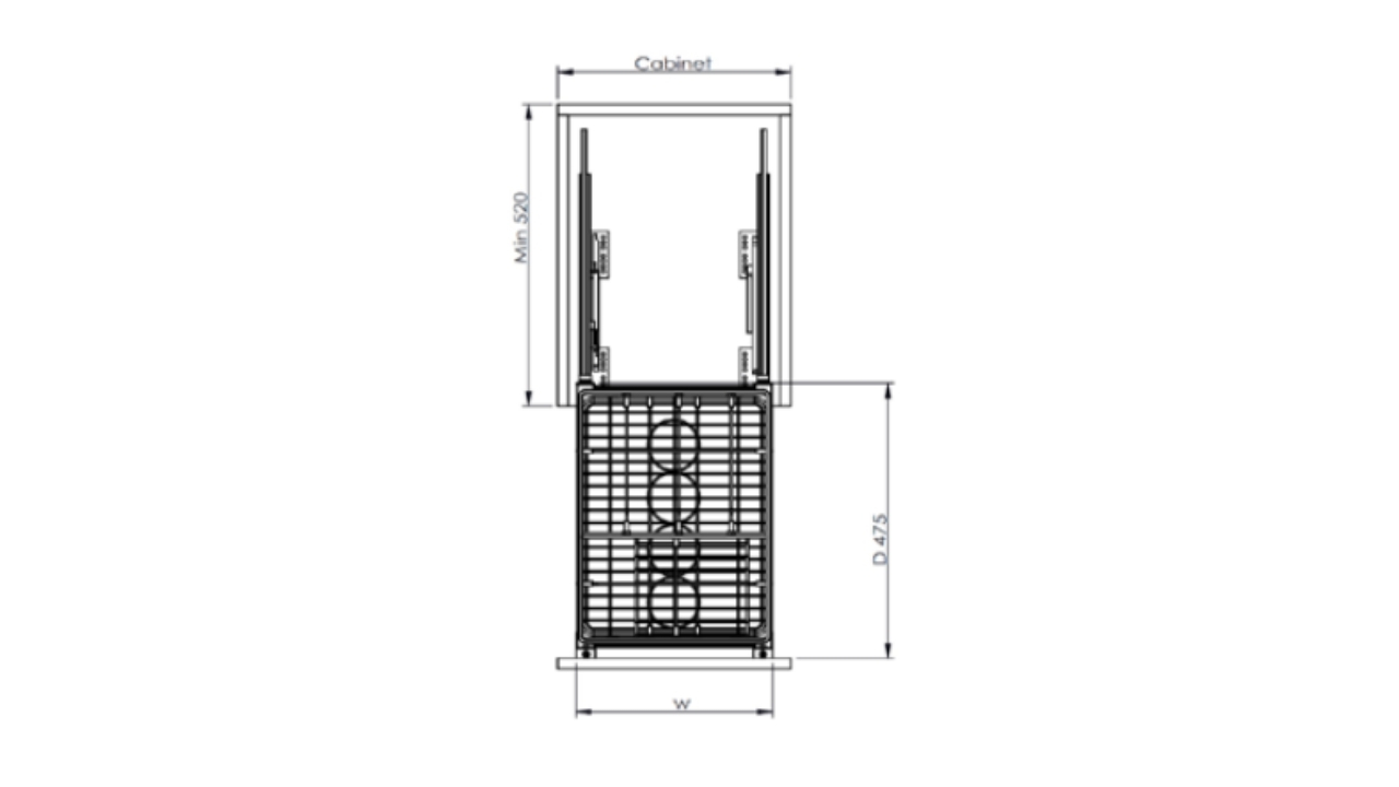 Thông Số Kỹ Thuật Giá Gia Vị Inox 304 Nan Dẹt 300mm Eurogold EPD4630VX