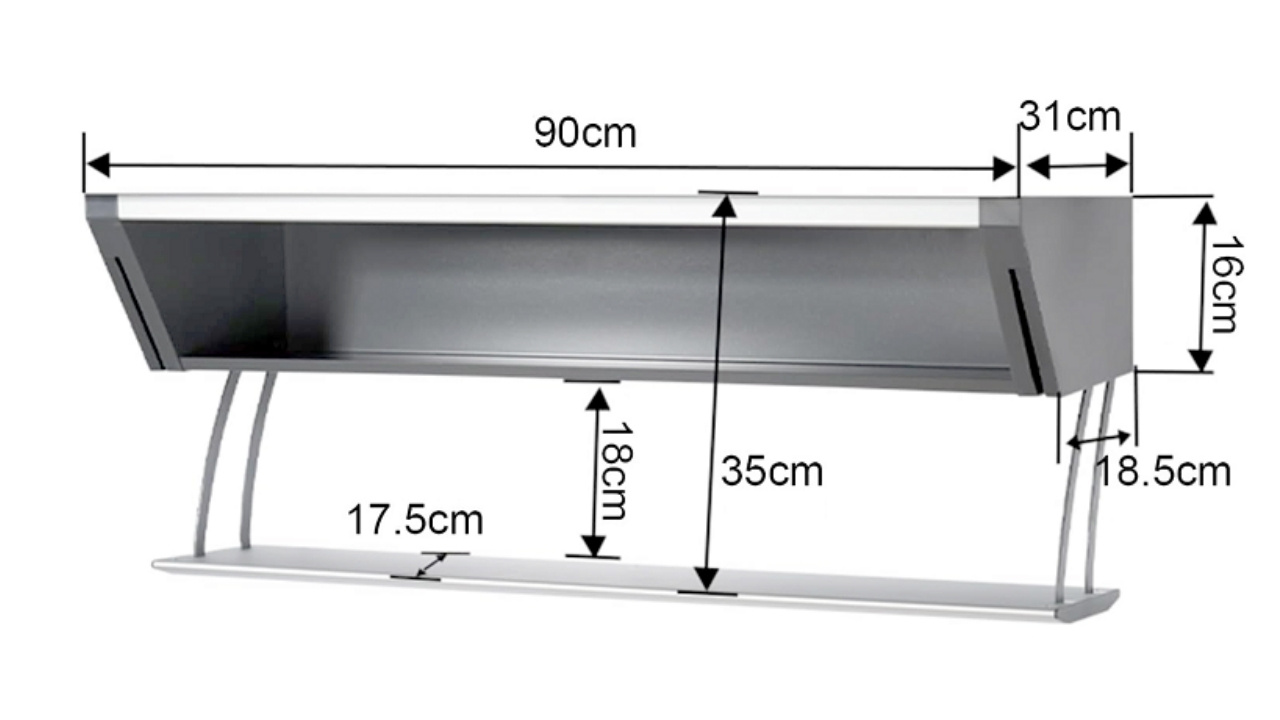 Thông Số Kỹ Thuật Giá Gia Vị Lắp Đáy Hệ Tủ Trên 900mm Eurogold EV2190