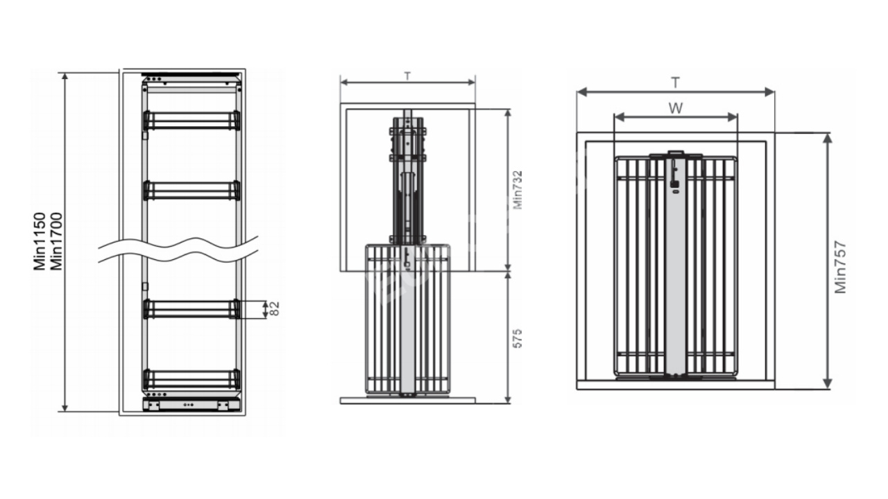 Thông Số Kỹ Thuật Tủ Đồ Khô 4 Tầng Inox 304 Cánh Rút Nan Tròn 400mm Eurogold EKR11440
