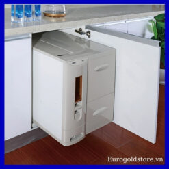 Thùng Gạo Âm Tủ 3 Khoang Cánh Mở 30kg 450mm Eurogold B45