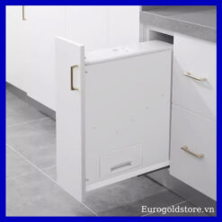 Thùng Gạo Âm Tủ Cánh Kéo 15kg 200mm Eurogold GB200W