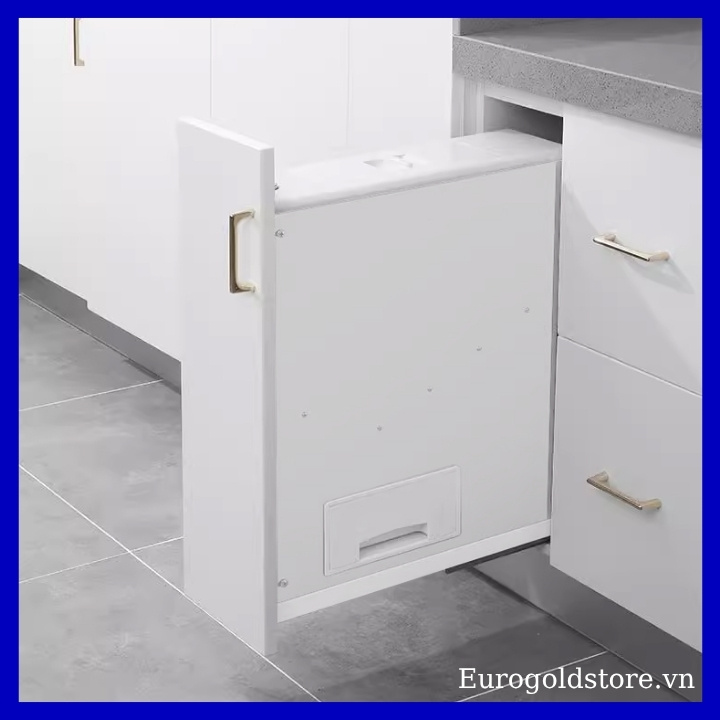 Thùng Gạo Âm Tủ Cánh Kéo 15kg 200mm Eurogold GB200W Thùng Gạo Âm Tủ Cánh Kéo 15kg 200mm Eurogold GB200W