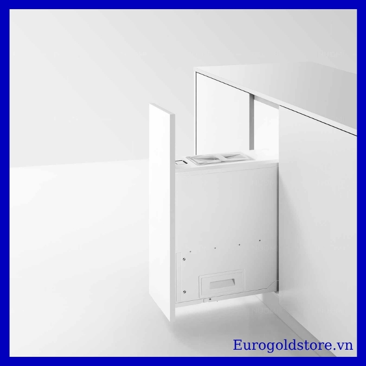 Thùng Gạo Âm Tủ Cánh Kéo 30kg 300mm Eurogold GB230W Thùng Gạo Âm Tủ Cánh Kéo 30kg 300mm Eurogold GB230W
