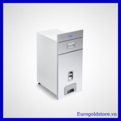 Thùng Gạo Điện Tử Mặt Gương Bạc Nút Nhấn 18kg 300mm Eurogold GB301S
