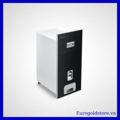 Thùng Gạo Mặt Gương Đen Nút Nhấn 18kg 300mm Eurogold GB300B
