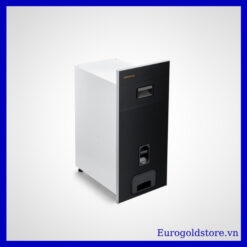 Thùng Gạo Mặt Gương Đen Nút Nhấn 18kg 300mm Eurogold GB309B