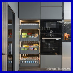 Tủ Đồ Khô 4 Tầng Độc Lập Màu Ghi 600mm Eurogold EUM23460G