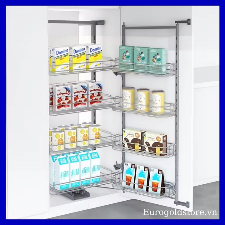 Tủ Đồ Khô 4 Tầng Inox 201 Cánh Mở Nan Tròn 450mm Eurogold EKG11445 Tủ Đồ Khô 4 Tầng Inox 201 Cánh Mở Nan Tròn 450mm Eurogold EKG11445