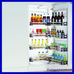 Tủ Đồ Khô 4 Tầng Inox Hộp Cánh Mở 600mm Eurogold EKM10460